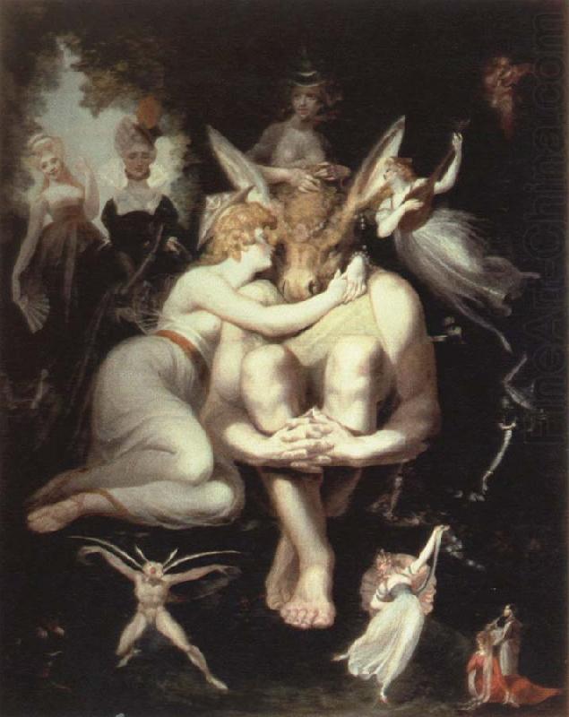 titania awakes,surrounded by attendant fairies, Henry Fuseli